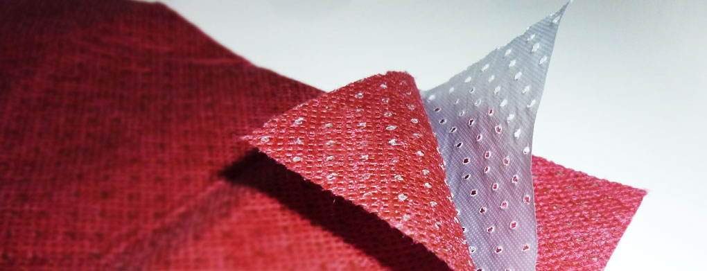 Zoom ins Spezialkunststoffvlies 1, Farbe: Burgundy